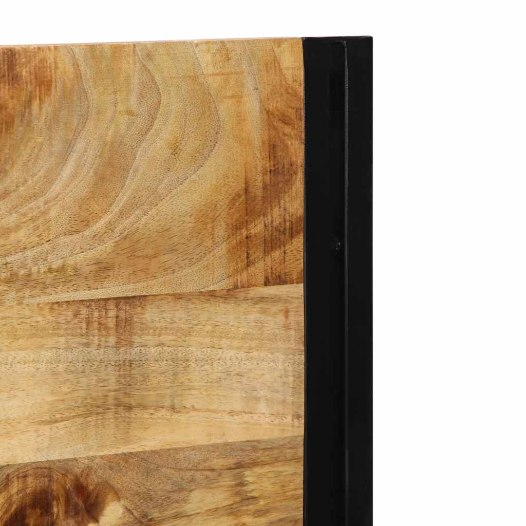 vidaXL Zagłówek 120 cm lite drewno mango i żelazo