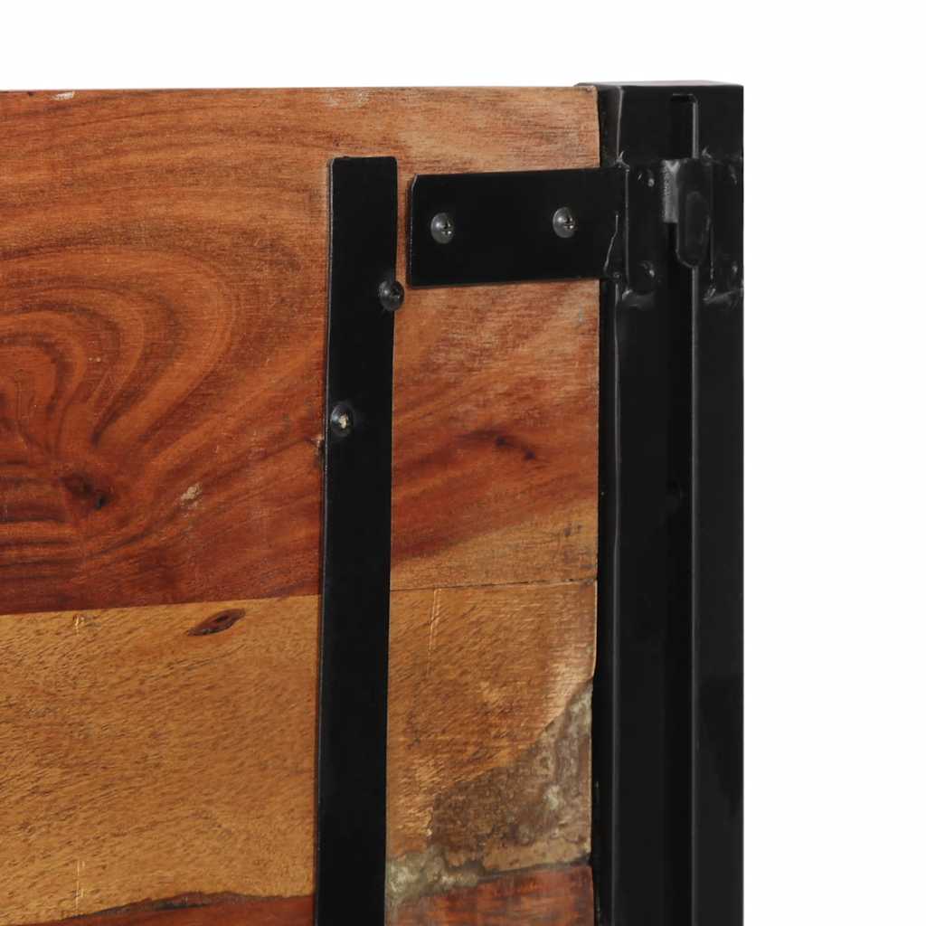vidaXL Zagłówek 120 cm lite drewno odzyskane i żelazo