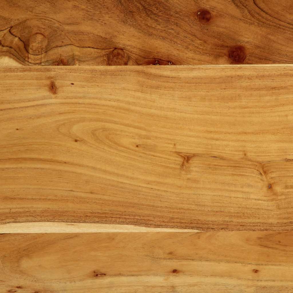 vidaXL Zagłówek 120 cm Drewno akacjowe i żelazo