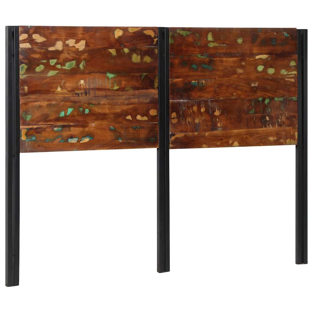 vidaXL Zagłówek 140 cm lite drewno odzyskane i żelazo
