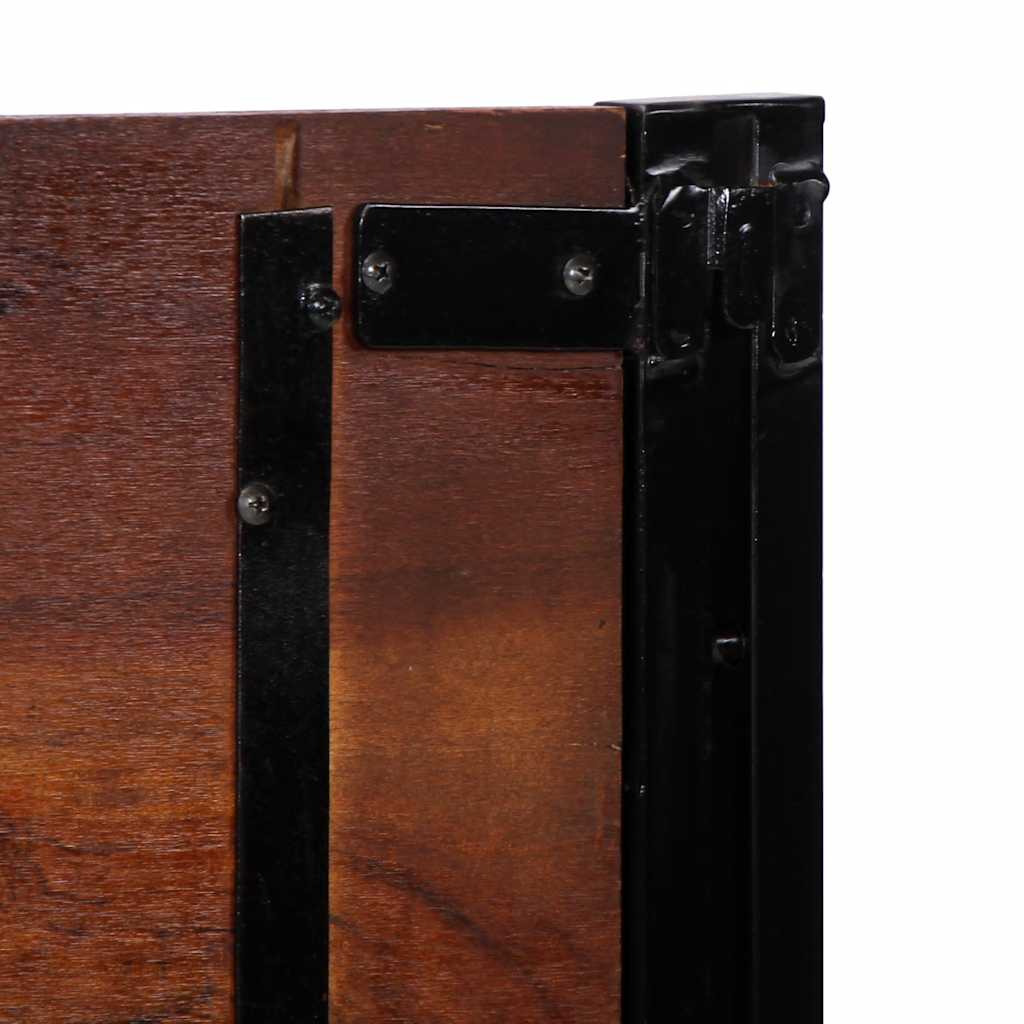 vidaXL Zagłówek 140 cm lite drewno odzyskane i żelazo
