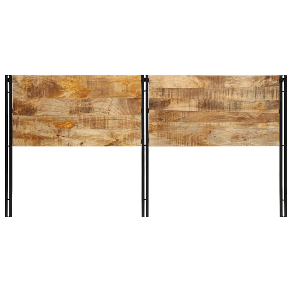 vidaXL Zagłówek 200 cm lite drewno mango i żelazo