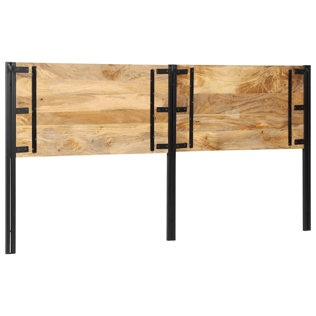 vidaXL Zagłówek 200 cm lite drewno mango i żelazo