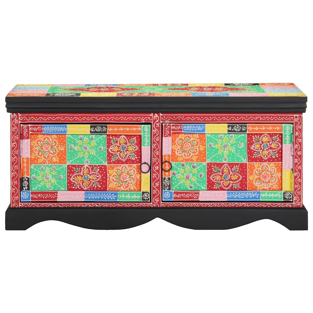 vidaXL Stolik kawowy wielokolorowy 90x50x40 cm lite drewno mango