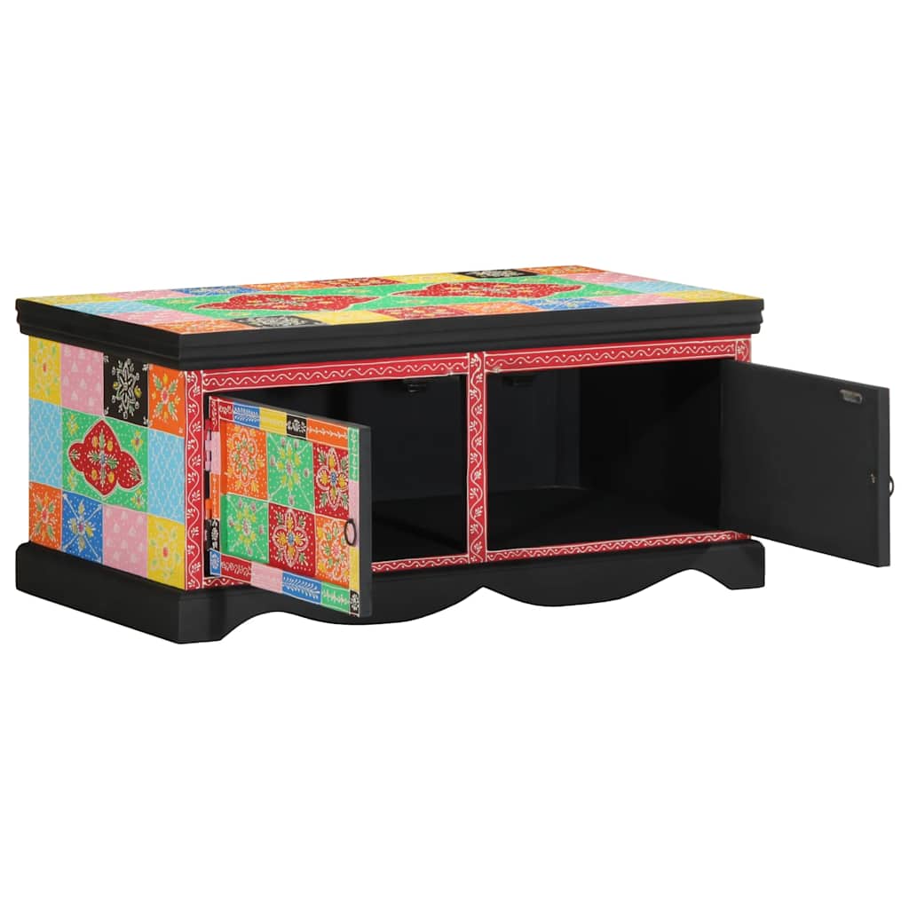 vidaXL Stolik kawowy wielokolorowy 90x50x40 cm lite drewno mango