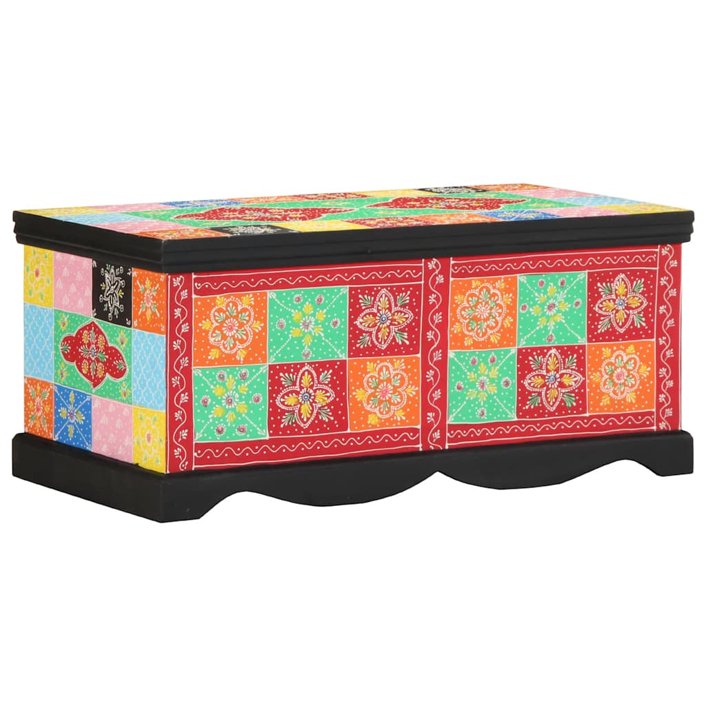 vidaXL Stolik kawowy wielokolorowy 90x50x40 cm lite drewno mango