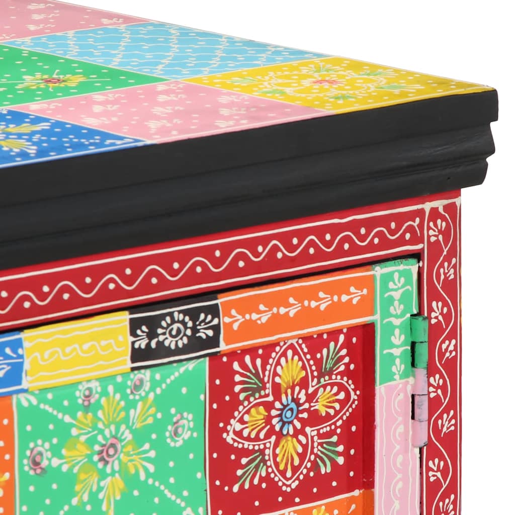 vidaXL Stolik kawowy wielokolorowy 90x50x40 cm lite drewno mango