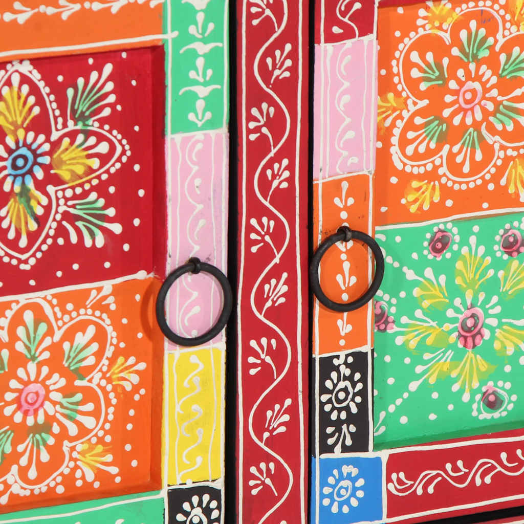 vidaXL Stolik kawowy wielokolorowy 90x50x40 cm lite drewno mango
