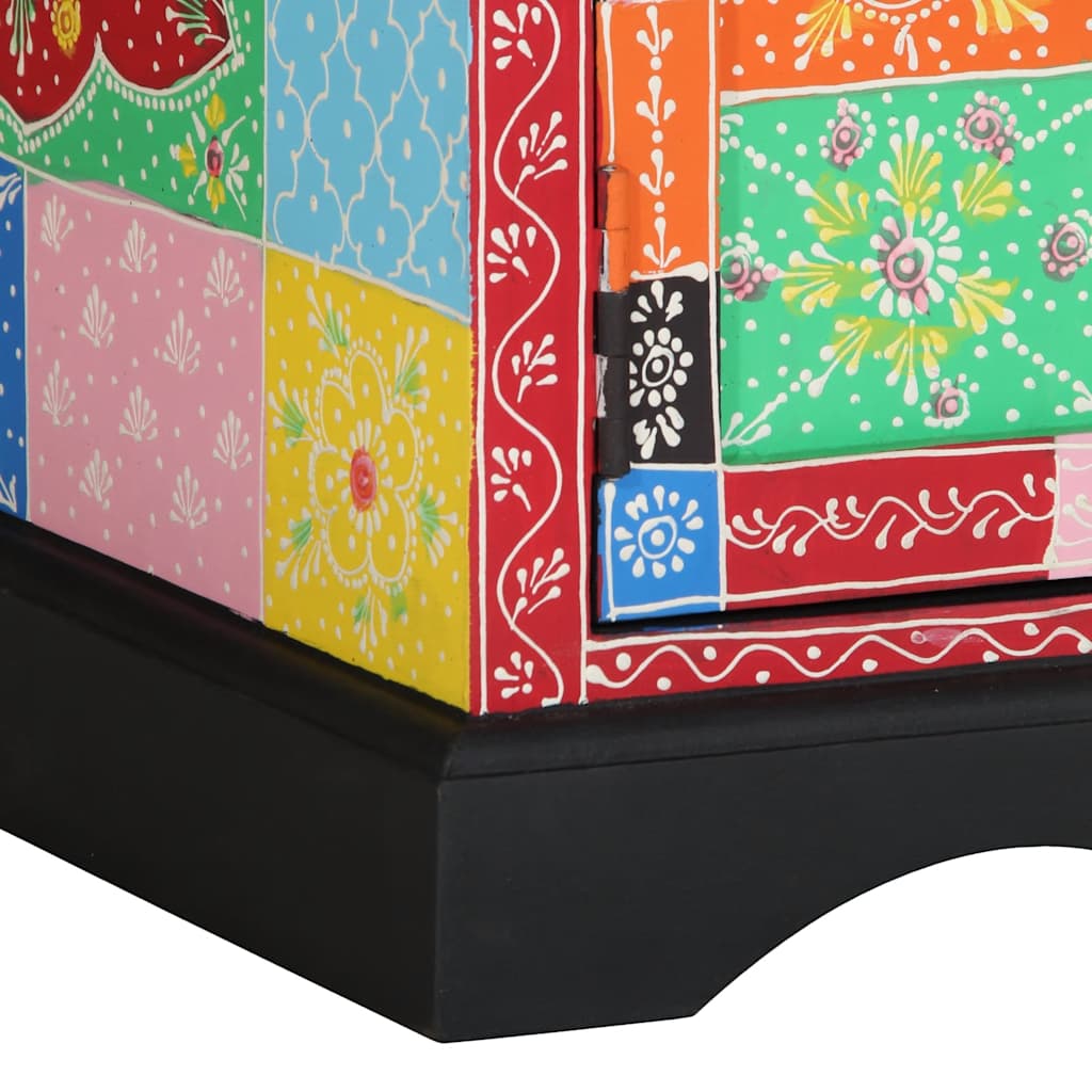 vidaXL Stolik kawowy wielokolorowy 90x50x40 cm lite drewno mango
