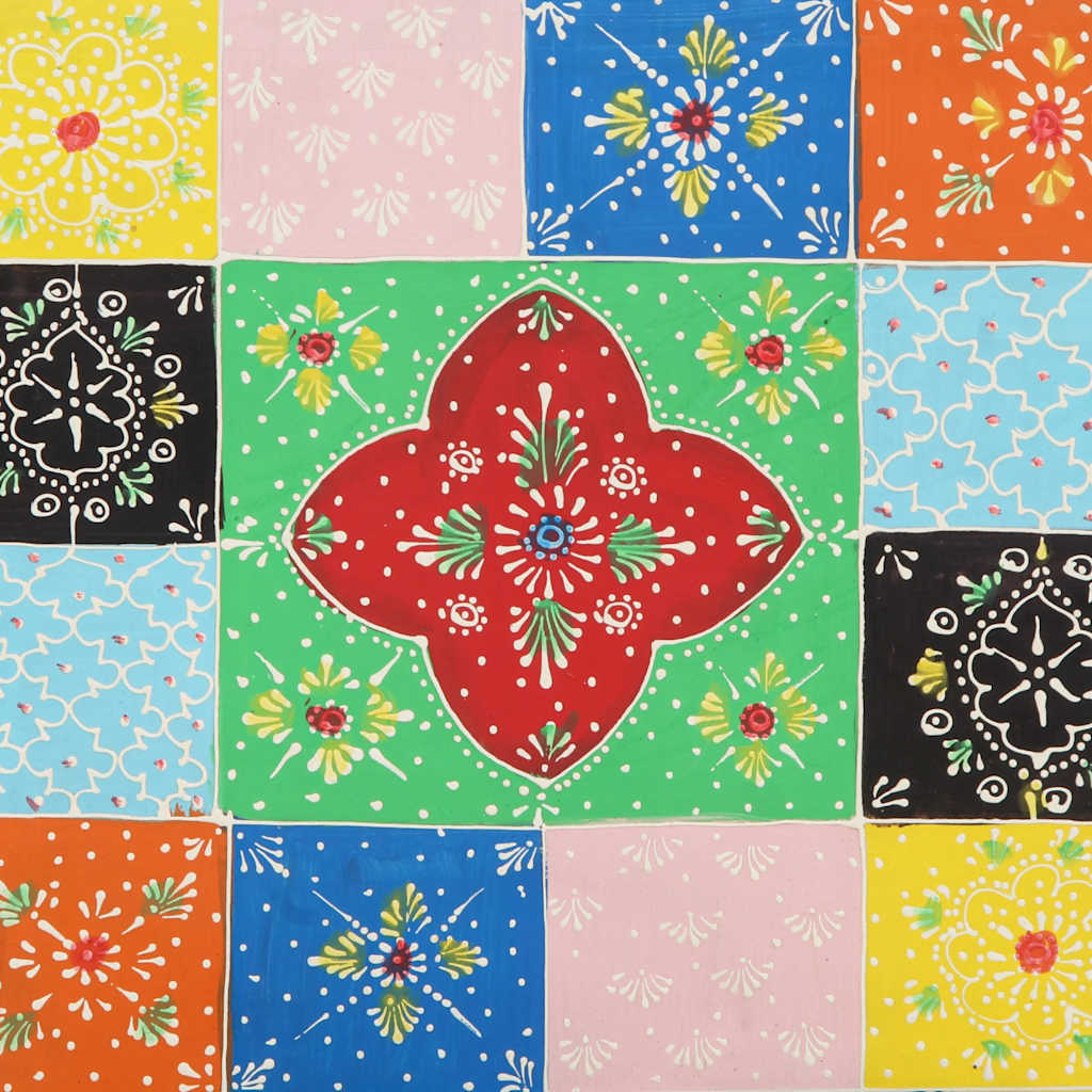 vidaXL Stolik kawowy wielokolorowy 90x50x40 cm lite drewno mango
