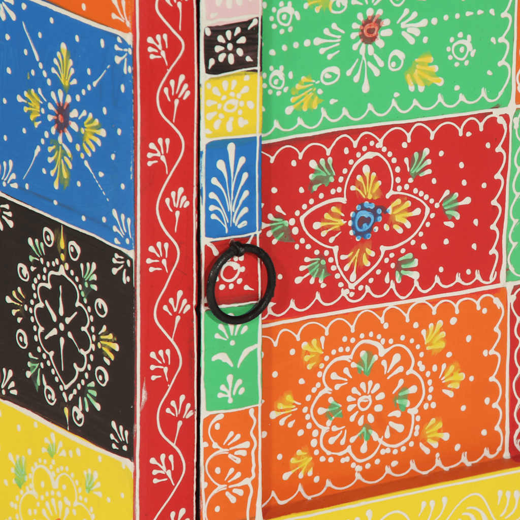 vidaXL Szafka nocna 2 szt. Wielokolorowa 40x35x45 cm Drewno lite Mango