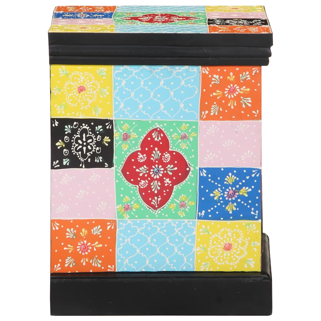 vidaXL Szafka Nocna Wielokolorowe 40 x 35 x 45 cm Drewno z mango
