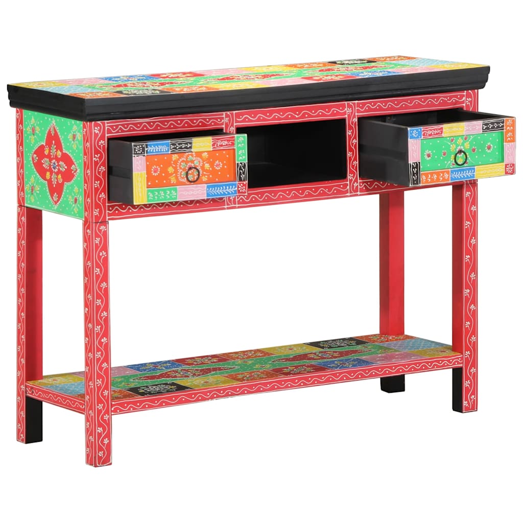 vidaXL Konsola z szufladą Wielokolorowe 100 x 30 x 77 cm