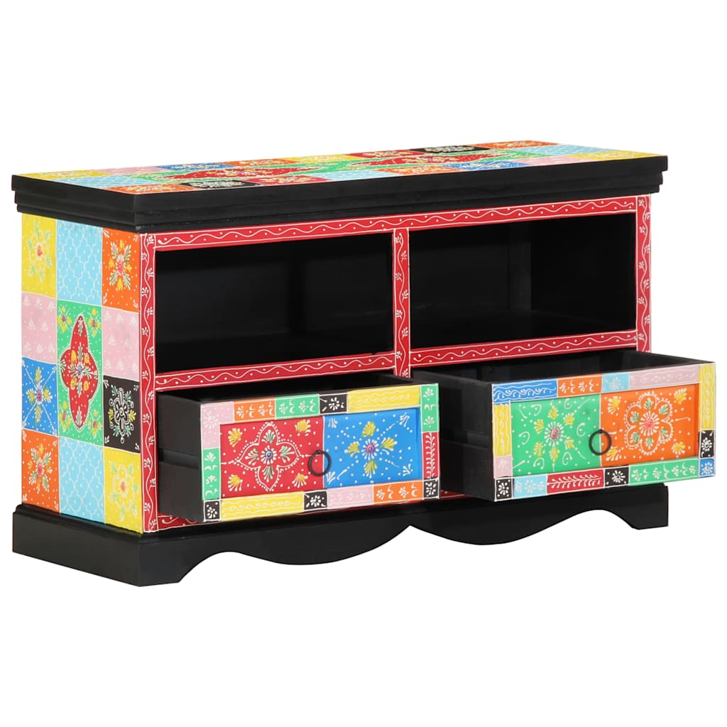 vidaXL Szafka pod telewizor z szufladą Wielokolorowe 80 x 35 x 50 cm
