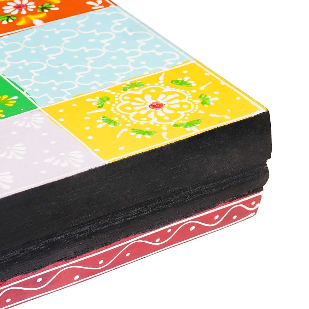 vidaXL Półki ścienne Wielokolorowe 100 x 20 x 6 cm Drewno z mango