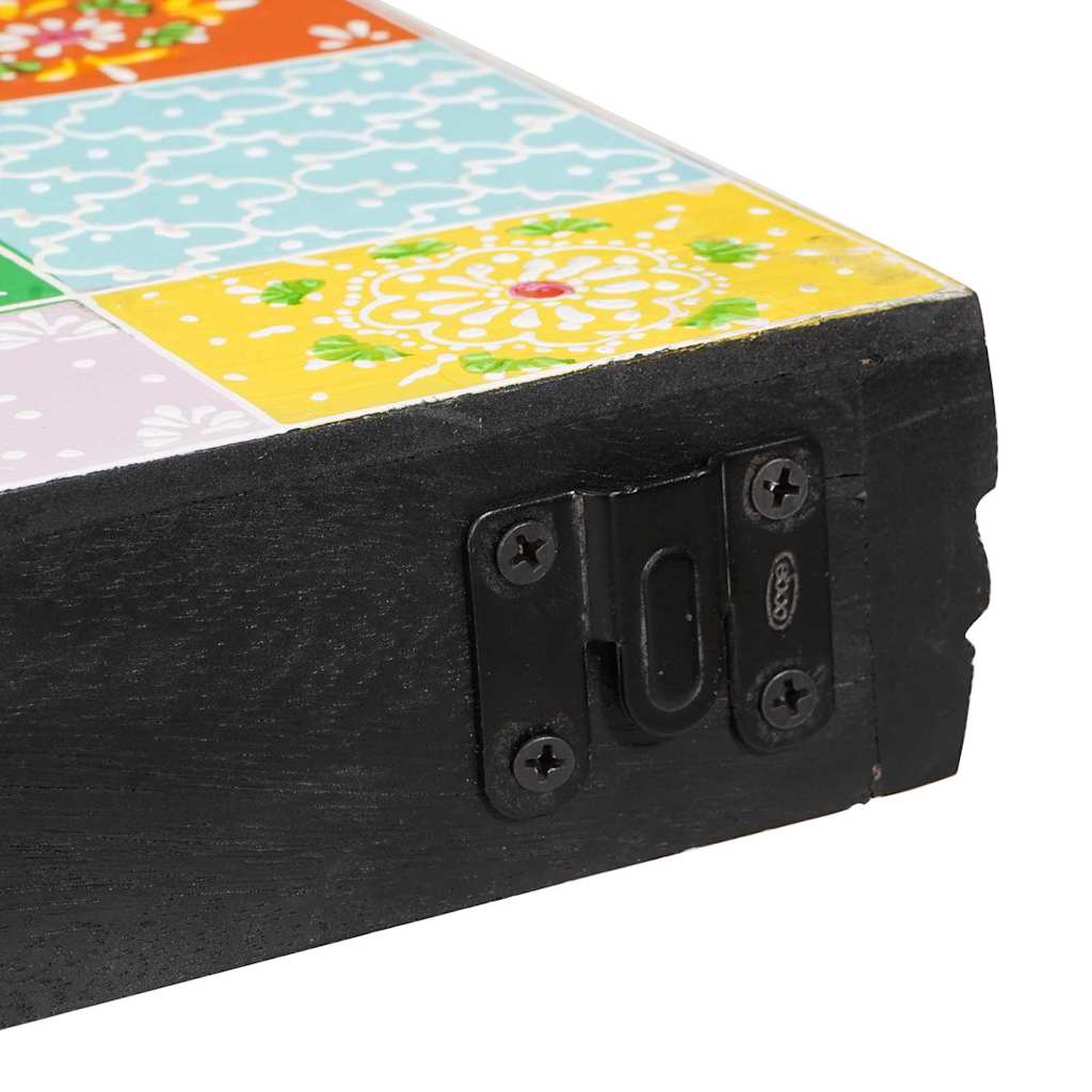 vidaXL Półki ścienne Wielokolorowe 100 x 20 x 6 cm Drewno z mango
