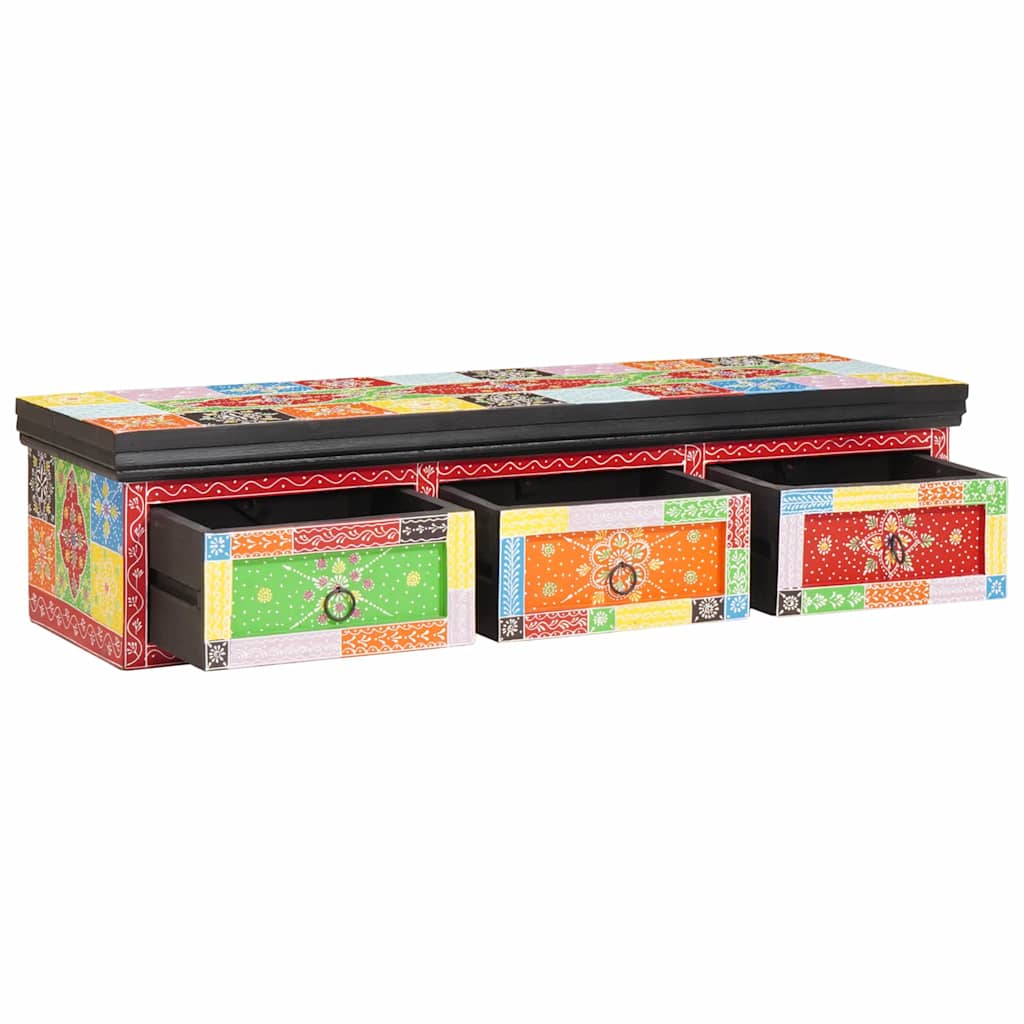 vidaXL Szafka pod telewizor z szufladą Wielokolorowe 100 x 30 x 24 cm