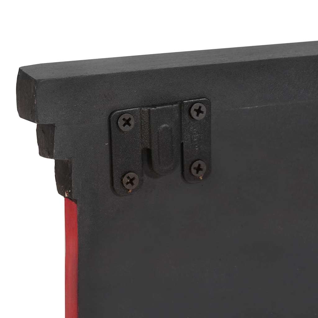vidaXL Wieszak na płaszcze Czarny 80 x 25 x 2 cm Drewno z mango