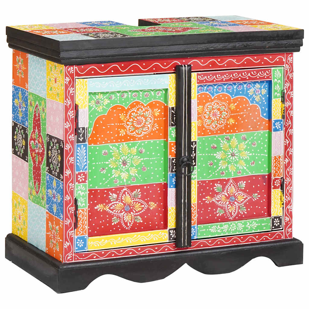 vidaXL Szafka umywalkowa Brązowy 60 x 35 x 55 cm Drewno z mango