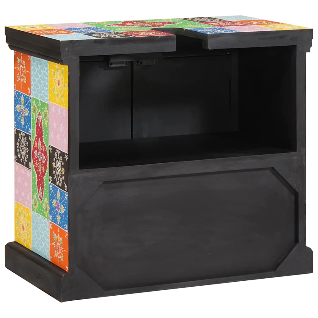 vidaXL Szafka umywalkowa Brązowy 60 x 35 x 55 cm Drewno z mango