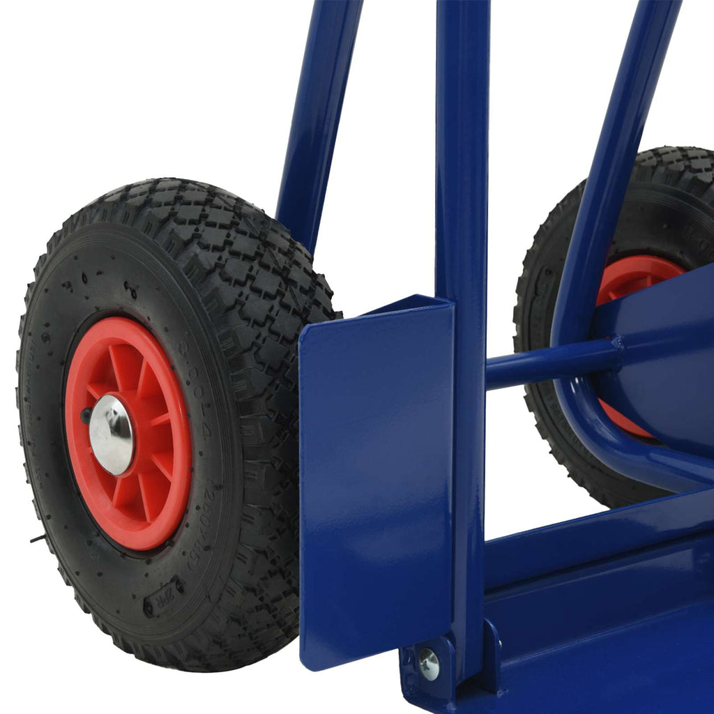 vidaXL Rozsuwana Wózek Ręczny Niebieski i Czerwony 49,5 x 53 x 114 cm