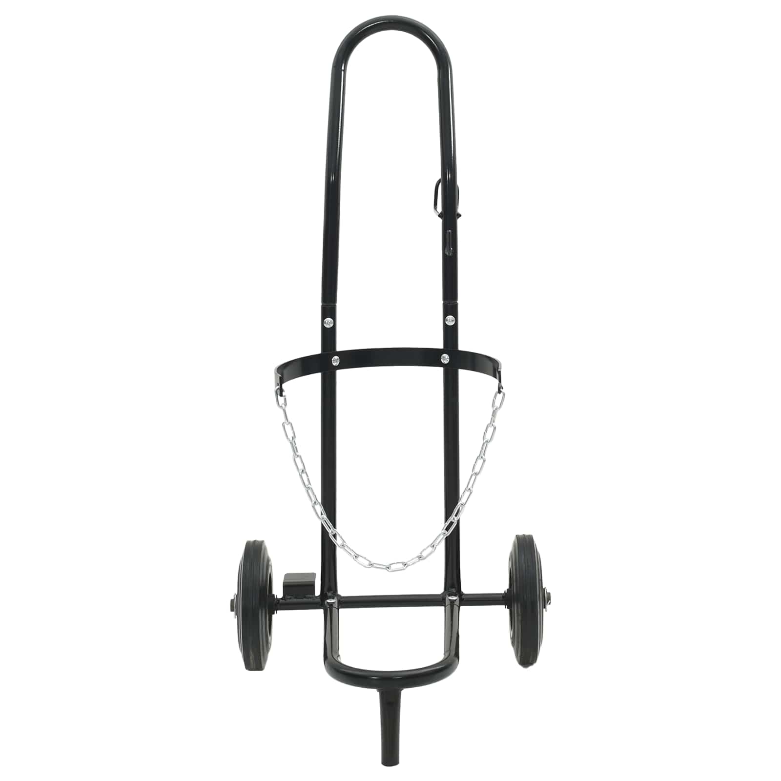 vidaXL Wózek ręczny Czarny i czerwony 49 x 49 x 101 cm Stal