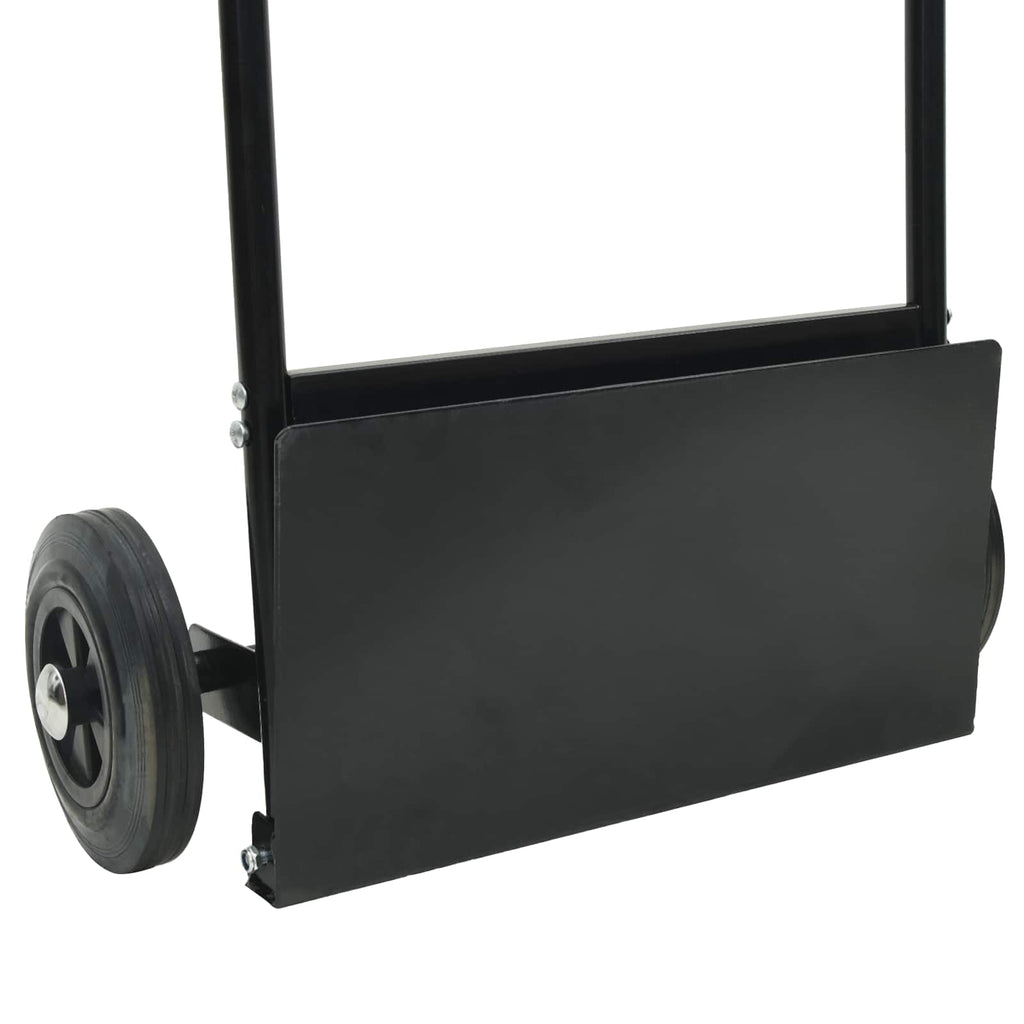 vidaXL Wózek ręczny Czarny i czerwony 63 x 43,5 x 110 cm Stal