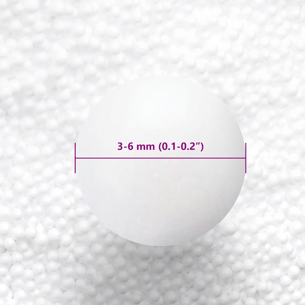 vidaXL Wypełnienie worka sako, EPS 50 L, białe, 10 kg/m³