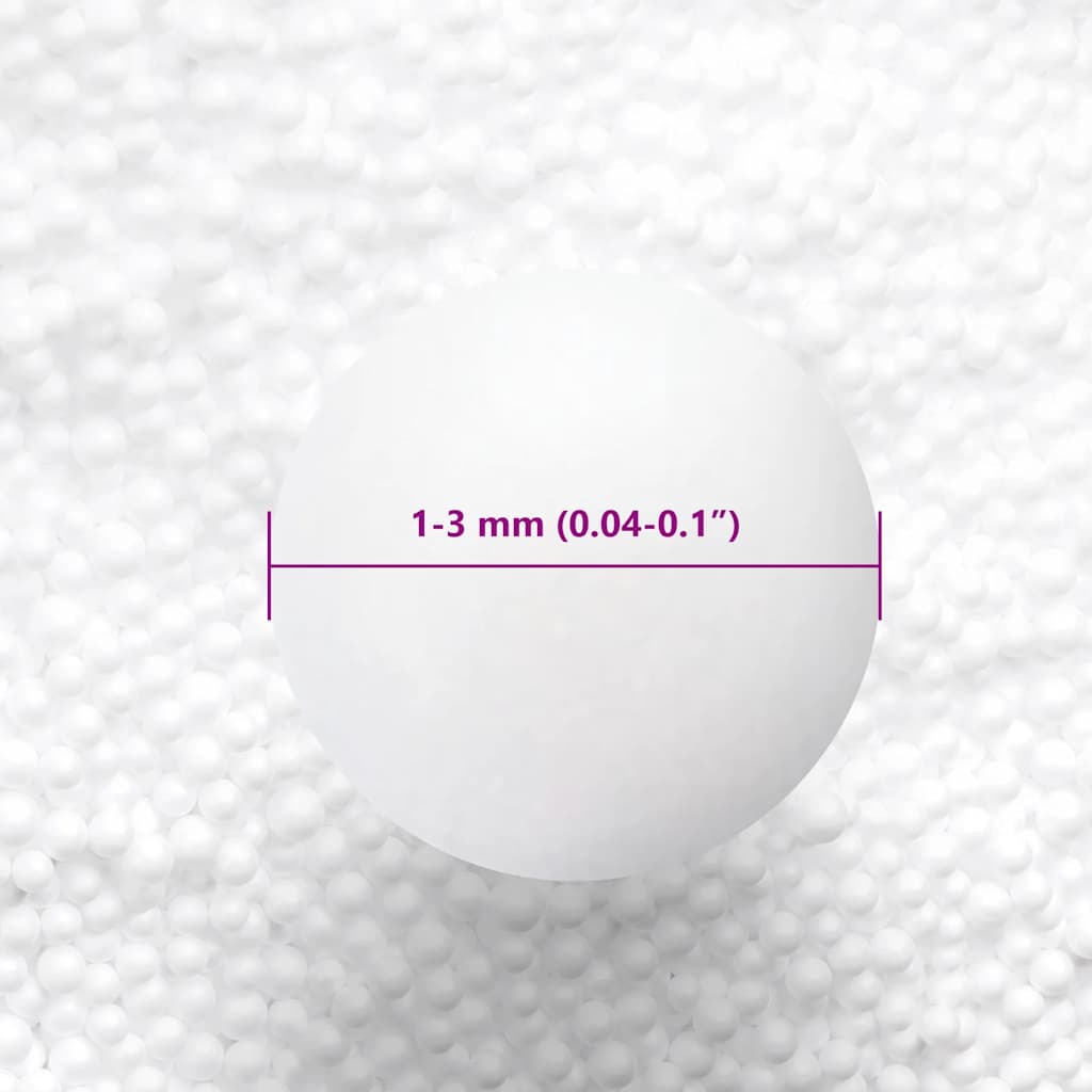 vidaXL Wypełnienie worka sako, EPS 100 L, białe, 18 kg/m³