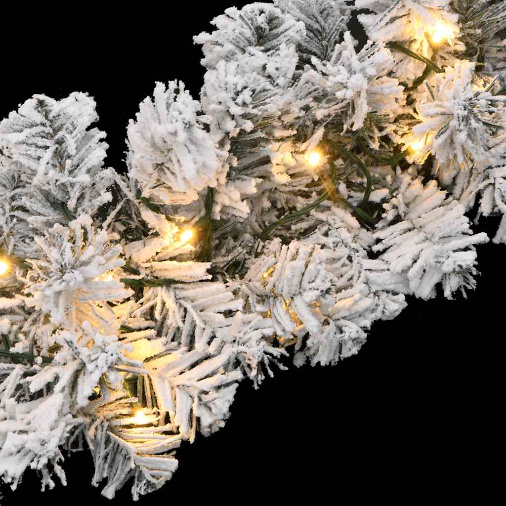 vidaXL Girlanda świąteczna z diodami LED, zielona, 5 m, PVC