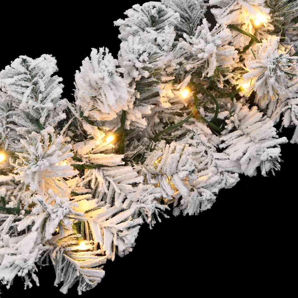 vidaXL Świąteczna girlanda z lampkami LED, zielona, 10 m, PVC