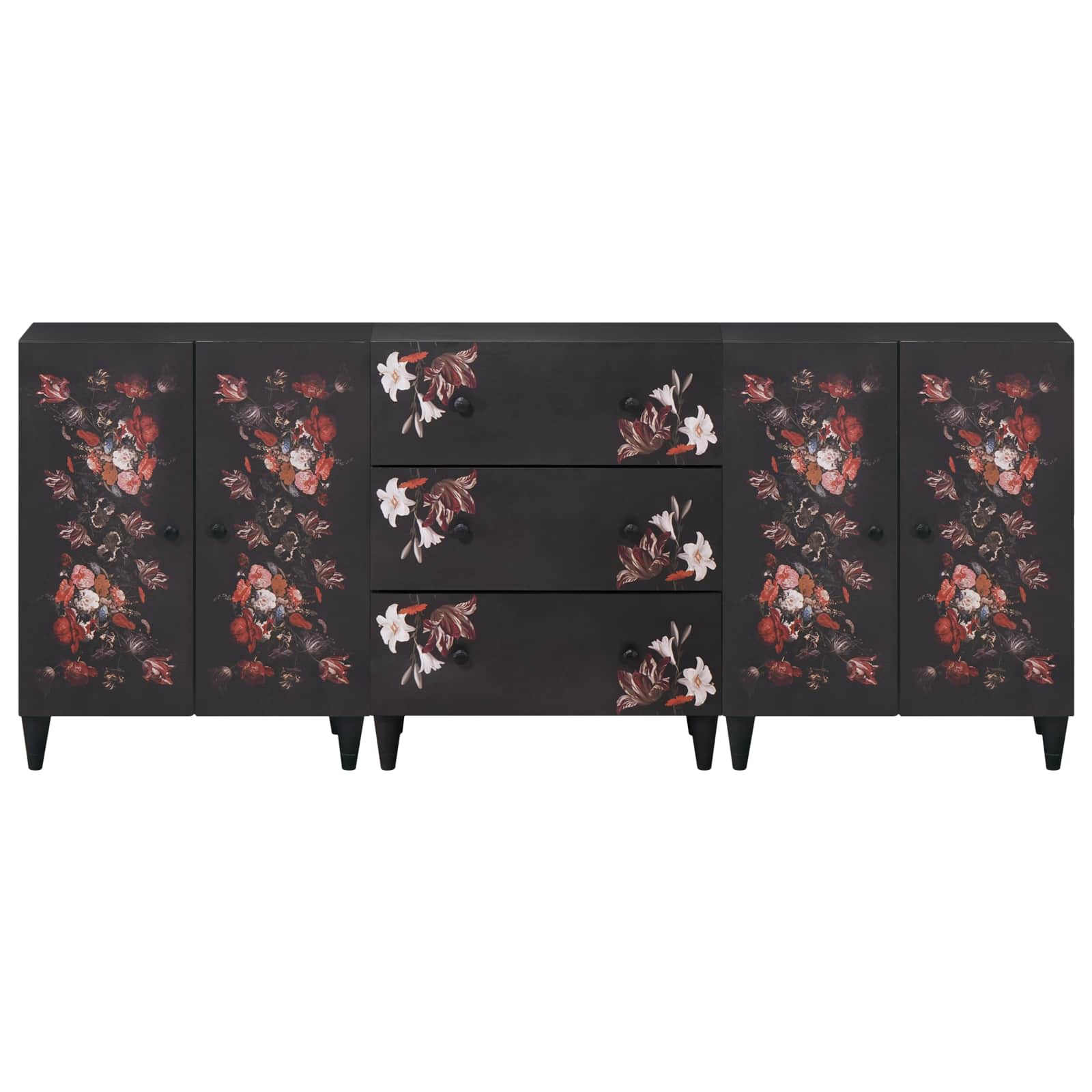 vidaXL Szafy do przechowywania 3 szt. 180 x 33 x 75 cm Drewno z mango