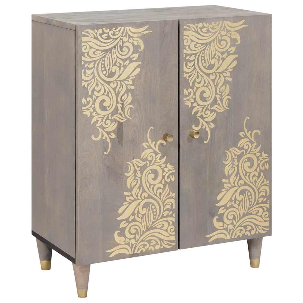 vidaXL Zestaw Szafek Łazienkowych 3 pcs Szary i złoto 180 x 33 x 75 cm