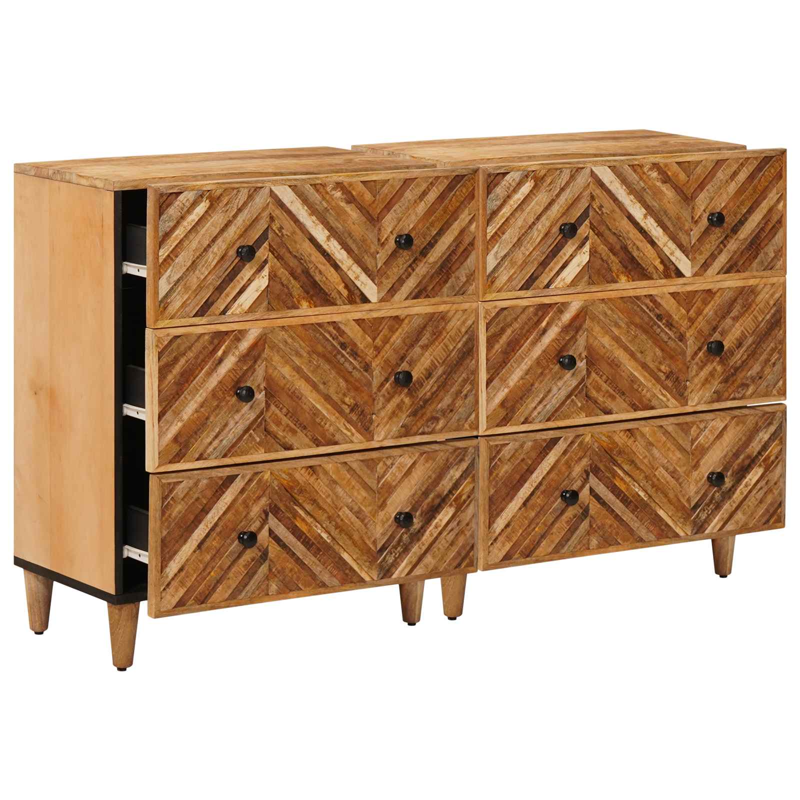 vidaXL Szafy do przechowywania 2 pcs Brązowy 60 x 33,5 x 75 cm