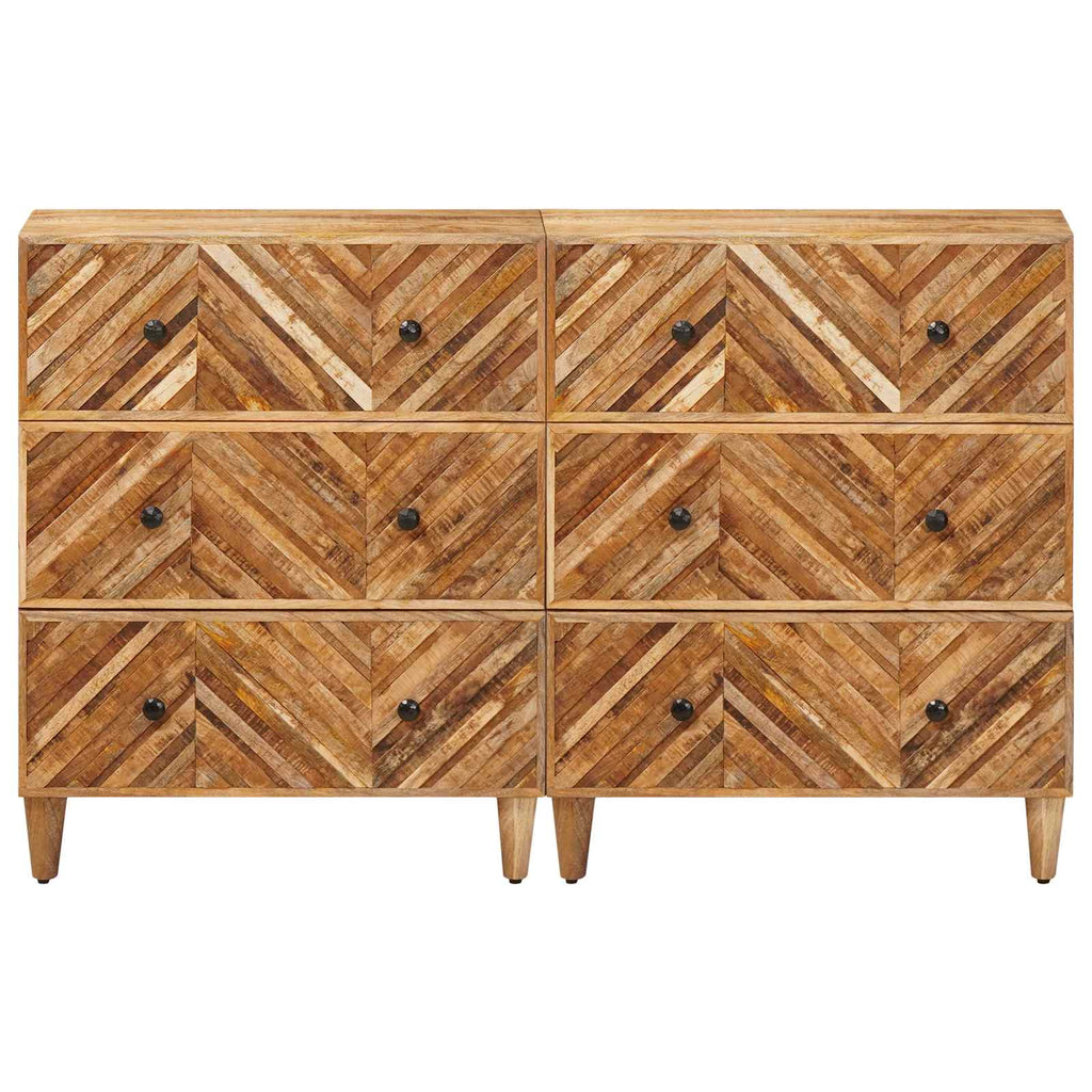 vidaXL Szafy do przechowywania 2 pcs Brązowy 60 x 33,5 x 75 cm