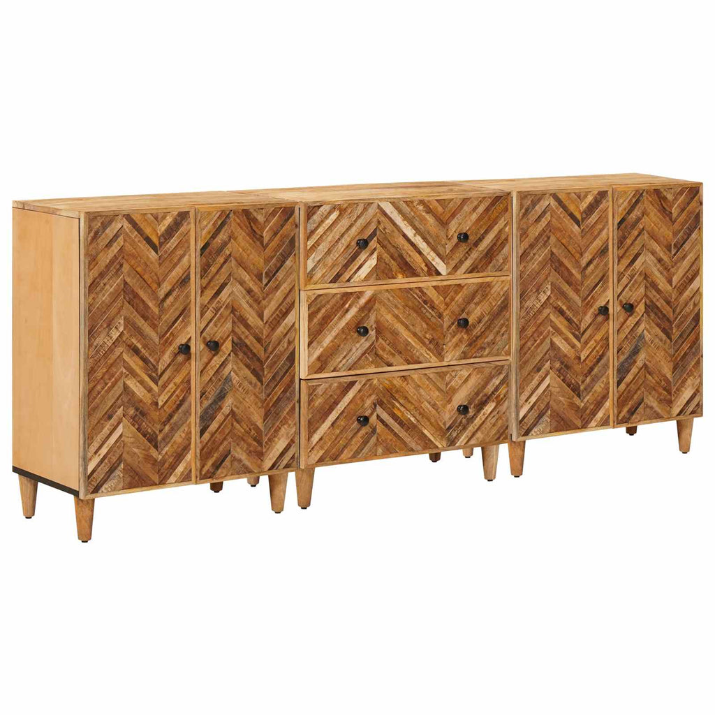vidaXL Szafy do przechowywania 3 pcs Brązowy 60 x 33,5 x 75 cm