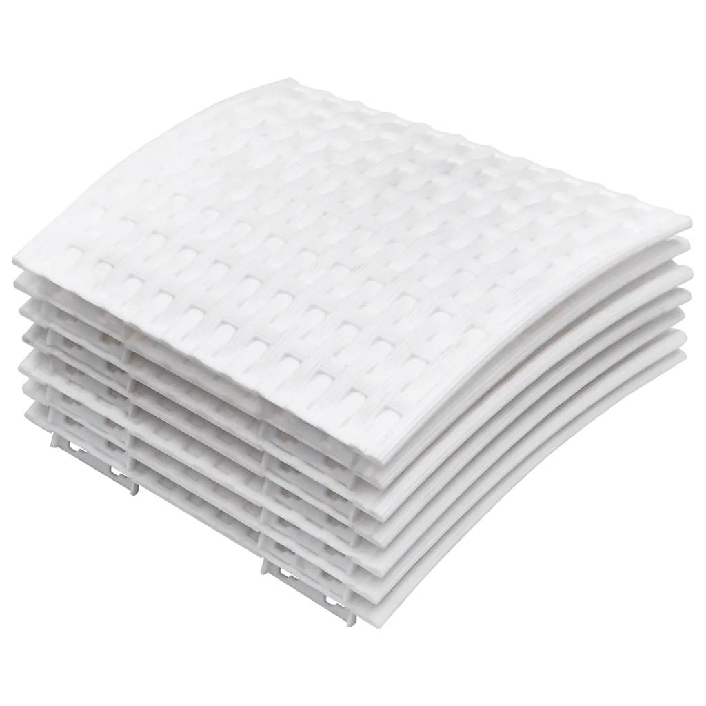 vidaXL Osłona pod choinkę, biała, Ø56x23 cm, plastikowa