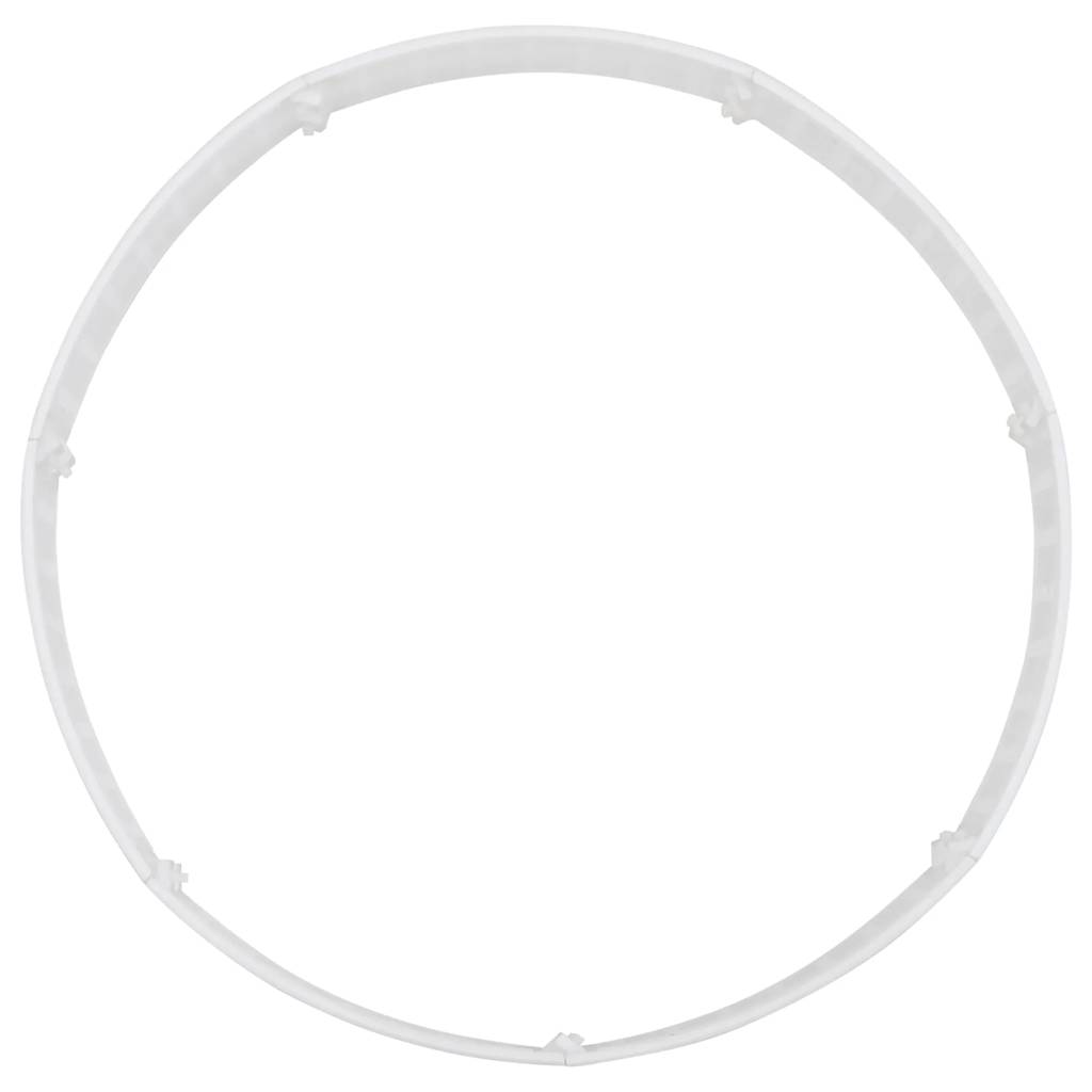 vidaXL Osłona pod choinkę, biała, Ø56x23 cm, plastikowa