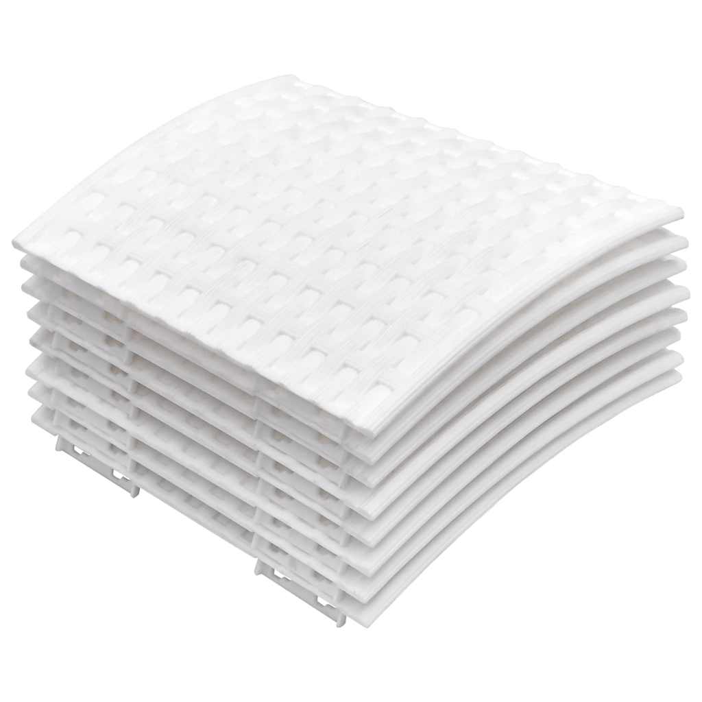 vidaXL Osłona pod choinkę, biała, Ø65x23 cm, plastikowa