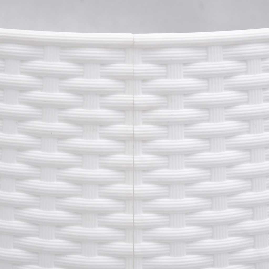 vidaXL Osłona pod choinkę, biała, Ø65x23 cm, plastikowa