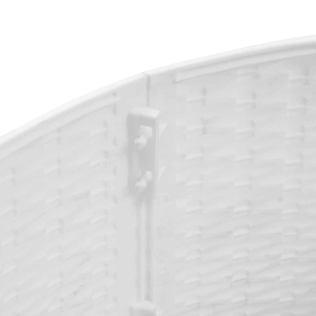 vidaXL Osłona pod choinkę, biała, Ø65x23 cm, plastikowa