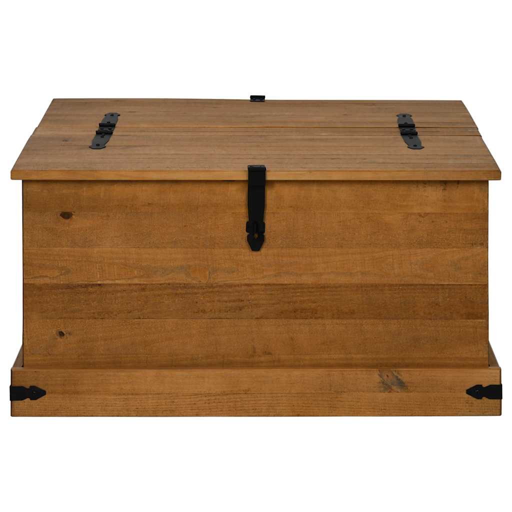 vidaXL Skrzynia do przechowywania HALDEN 91x91x47 cm Drewno lite Sosna