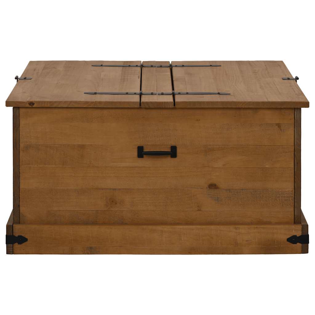 vidaXL Skrzynia do przechowywania HALDEN 91x91x47 cm Drewno lite Sosna