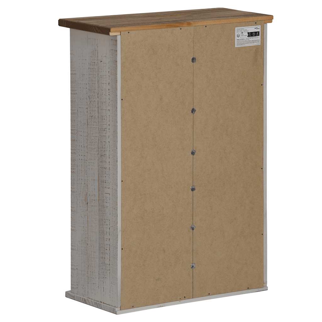 vidaXL Szafka wisząca HALDEN z drzwiami przesuwnymi Biała 49x22,5x70cm