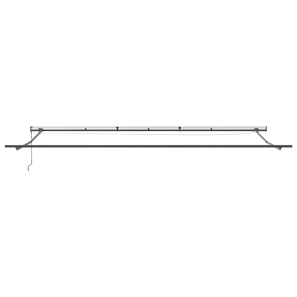 vidaXL Automatycznie zwijana markiza z LED, burgundowa, 600x300 cm