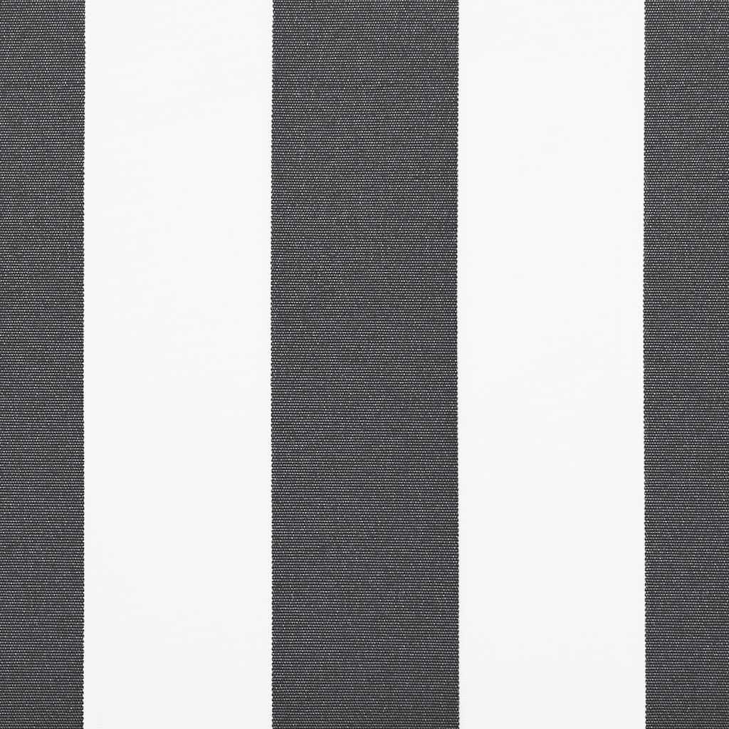 vidaXL Ręcznie zwijana markiza, antracytowo-biała, 400x300 cm