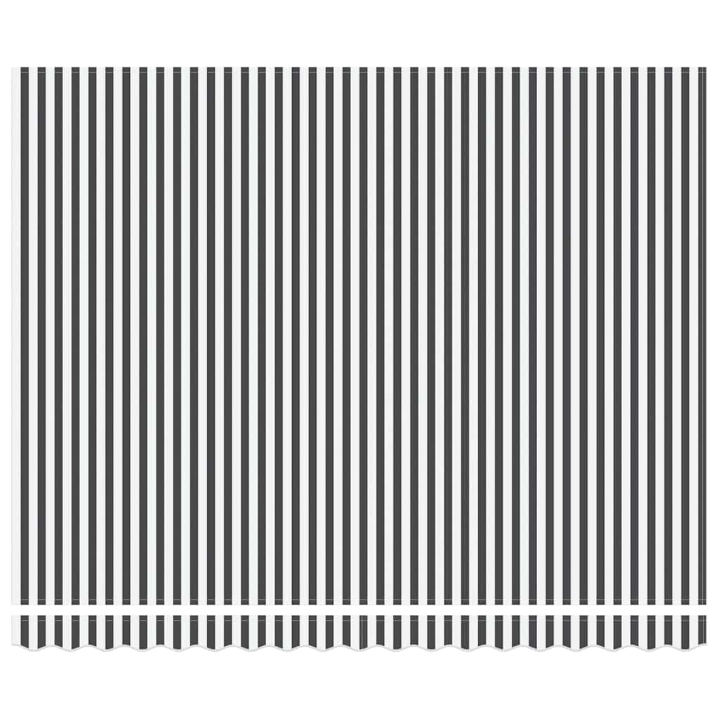 vidaXL Ręcznie zwijana markiza z LED, antracytowo-biała, 400x300 cm