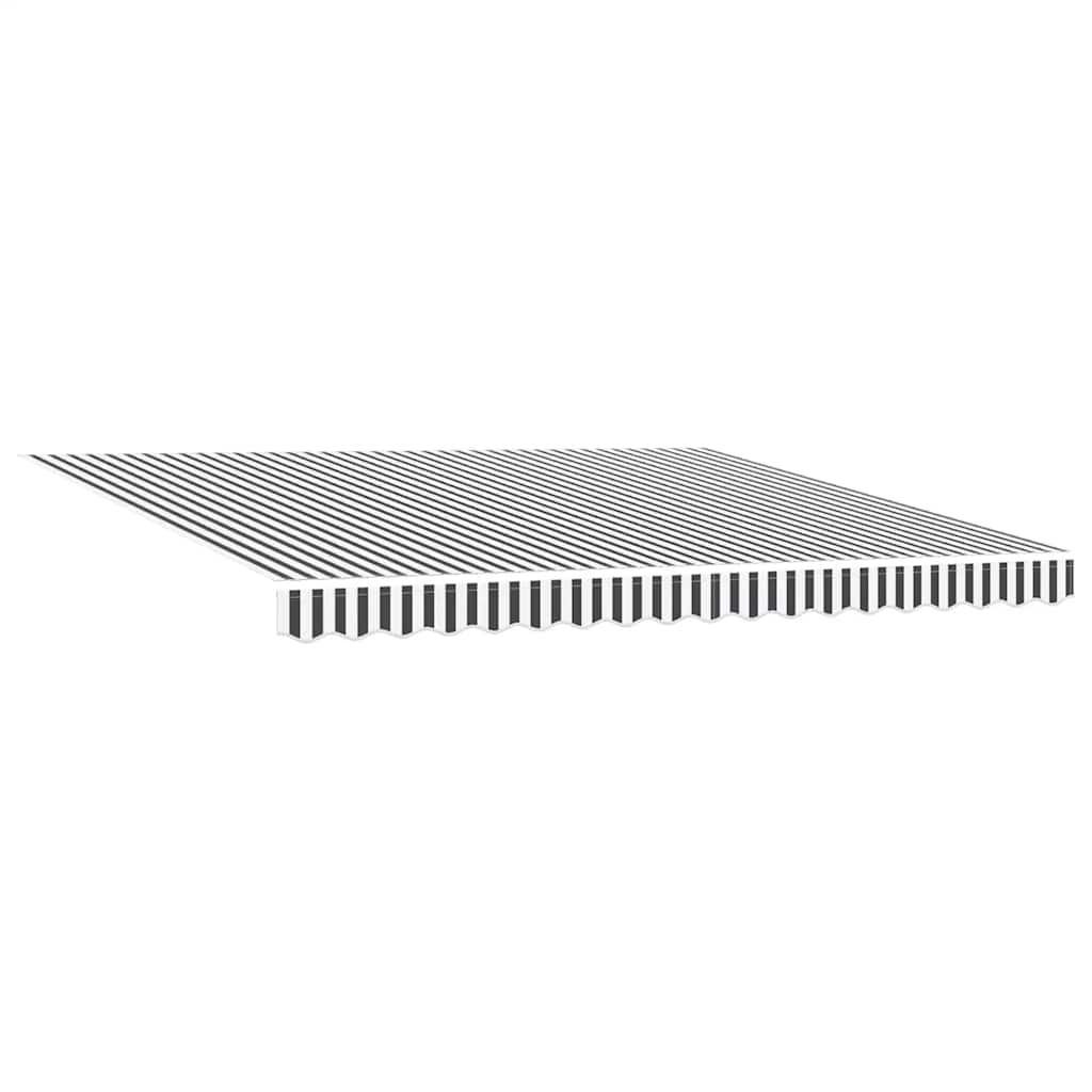 vidaXL Automatyczna markiza z LED, antracytowo-biała, 400x300 cm