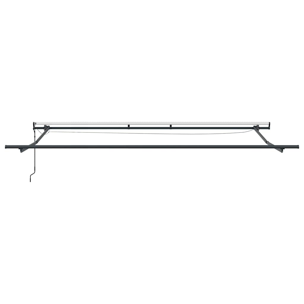 vidaXL Automatyczna markiza z LED, antracytowo-biała, 400x300 cm