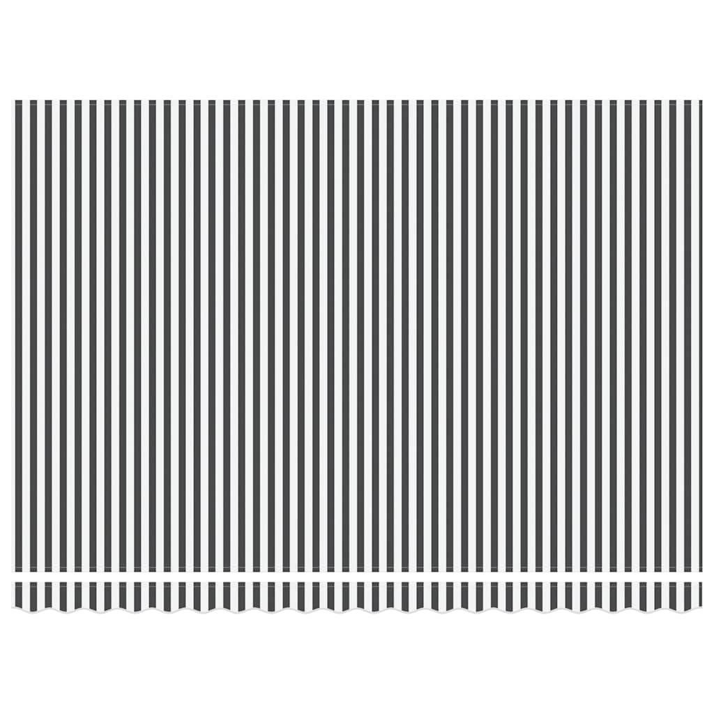 vidaXL Automatyczna markiza, antracytowo-biała, 450x300 cm